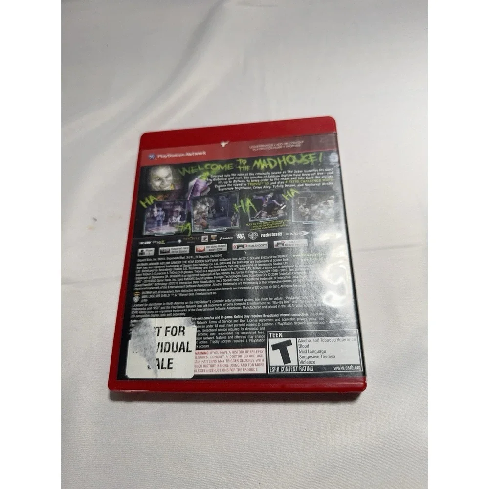 Batman Arkham Asylum Game of the Year Edition PS3 Video Game 3D